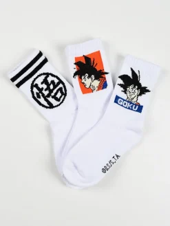 Skarpety (3 pary) "Dragonball Z" w kolorze białym