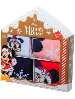 Skarpety (4 pary) "Minnie" ze wzorem