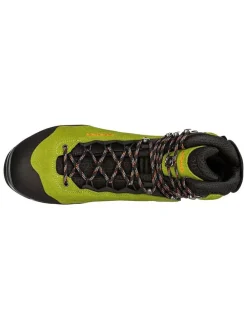 Skórzane botki trekkingowe "Cadin II GTX" w kolorze limonkowym