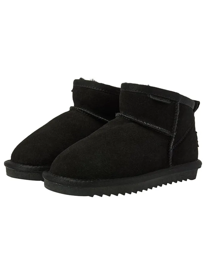 Skórzane botki zimowe "Ashley" w kolorze czarnym