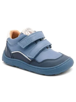 Skórzane buty barefoot "Morten" w kolorze niebieskim