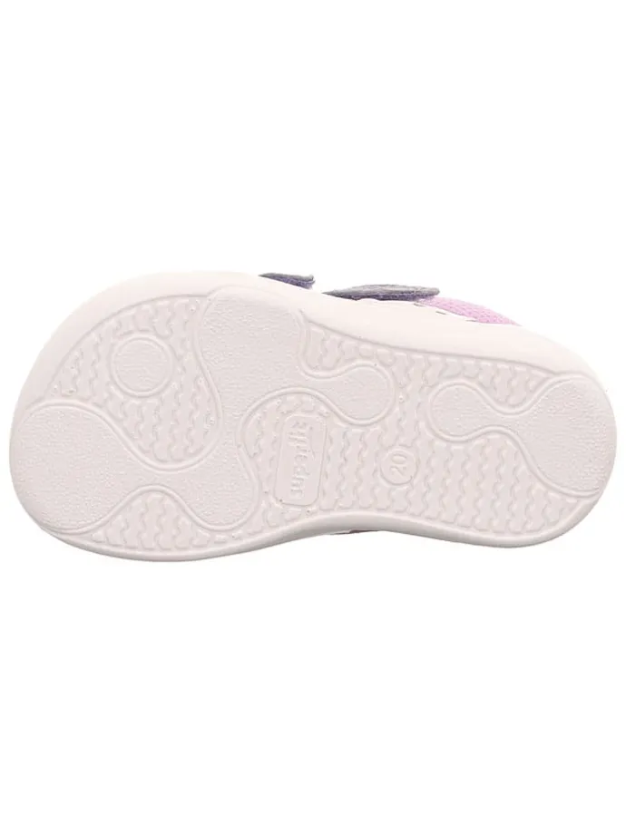 Skórzane buty barefoot "Superfree" w kolorze fioletowym