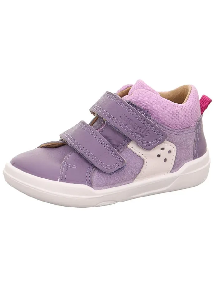 Skórzane buty barefoot "Superfree" w kolorze fioletowym