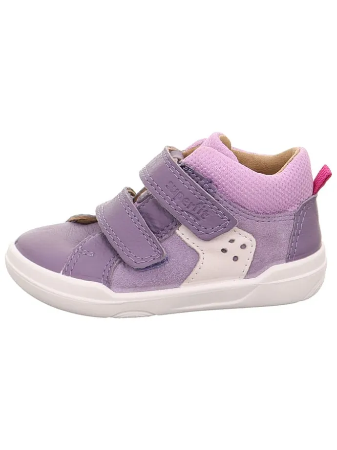 Skórzane buty barefoot "Superfree" w kolorze fioletowym