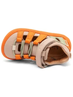 Skórzane buty "Fiona" w kolorze beżowo-pomarańczowym do chodzenia na boso