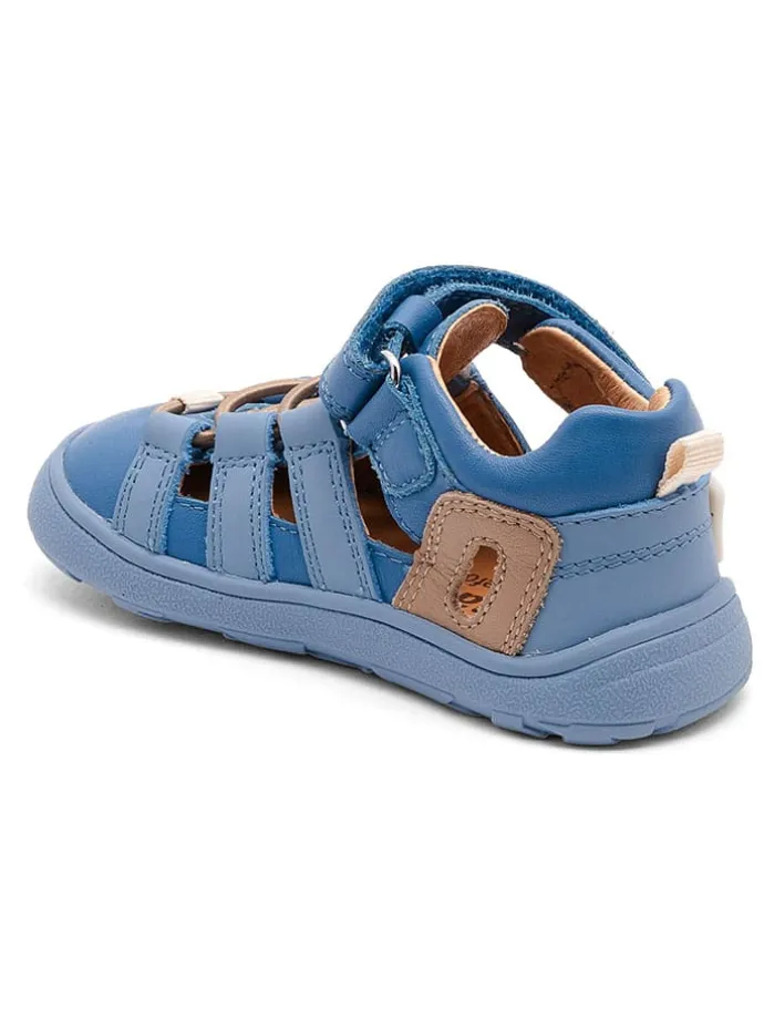 Skórzane buty "Fiona" w kolorze niebieskim do chodzenia na boso