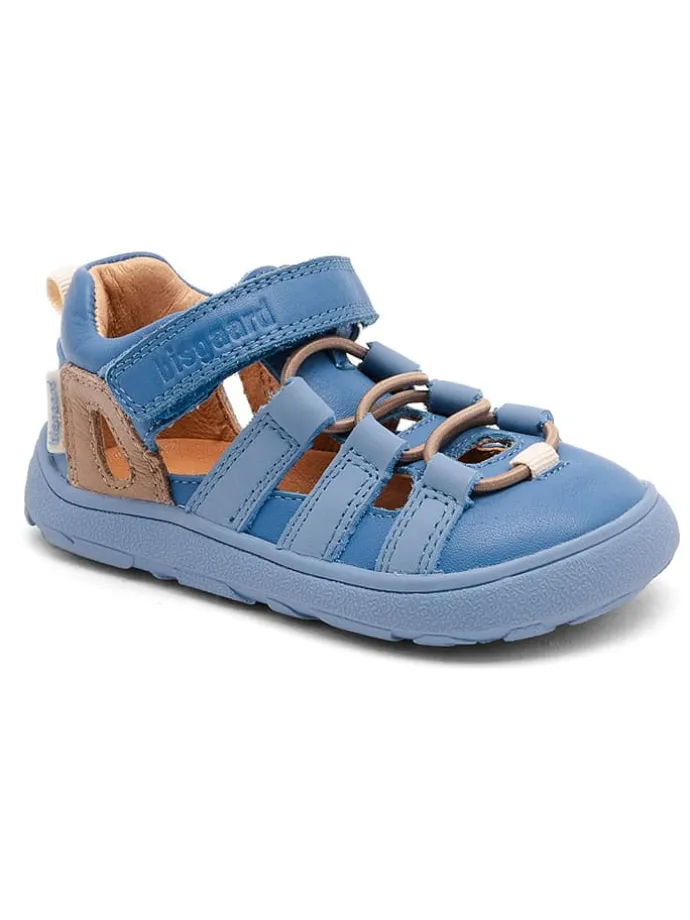 Skórzane buty "Fiona" w kolorze niebieskim do chodzenia na boso