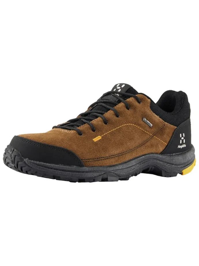 Skórzane buty trekkingowe "Krusa Q" w kolorze jasnobrązowym