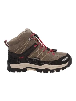 Skórzane buty trekkingowe "Rigel" w kolorze brązowo-czarnym