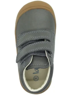 Skórzane buty w kolorze antracytowym do nauki chodzenia