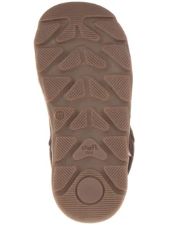 Skórzane buty w kolorze brązowym do chodzenia na boso