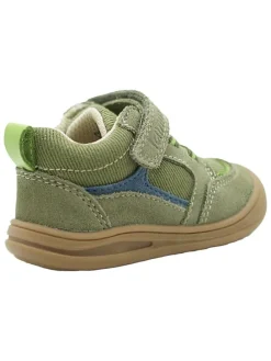 Skórzane buty w kolorze khaki do nauki chodzenia