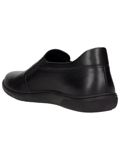 Skórzane slippersy w kolorze czarnym