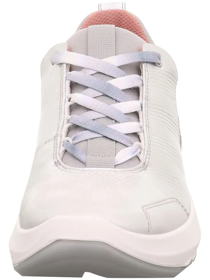 Skórzane sneakersy "Bliss" w kolorze srebrnym