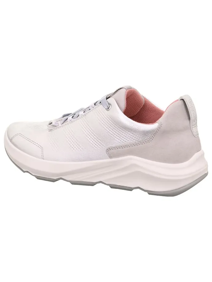 Skórzane sneakersy "Bliss" w kolorze srebrnym