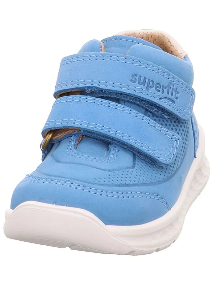 Skórzane sneakersy "Breeze" w kolorze błękitnym