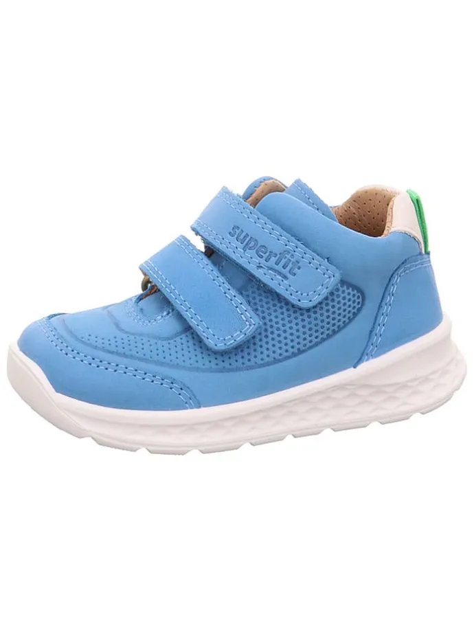 Skórzane sneakersy "Breeze" w kolorze błękitnym