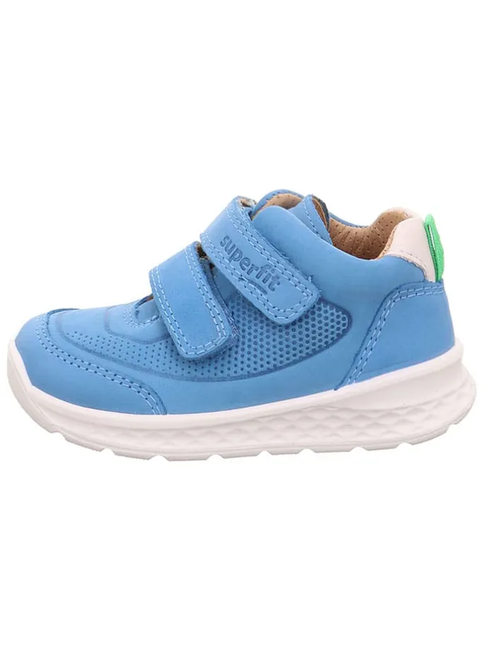 Skórzane sneakersy "Breeze" w kolorze błękitnym