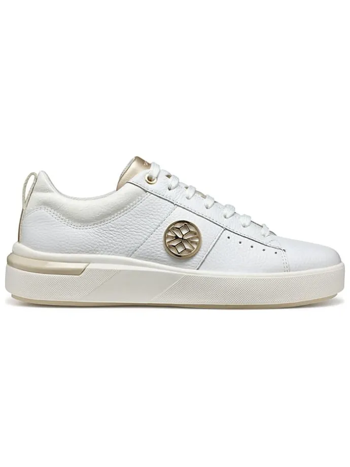 Skórzane sneakersy "Dalyla" w kolorze białym