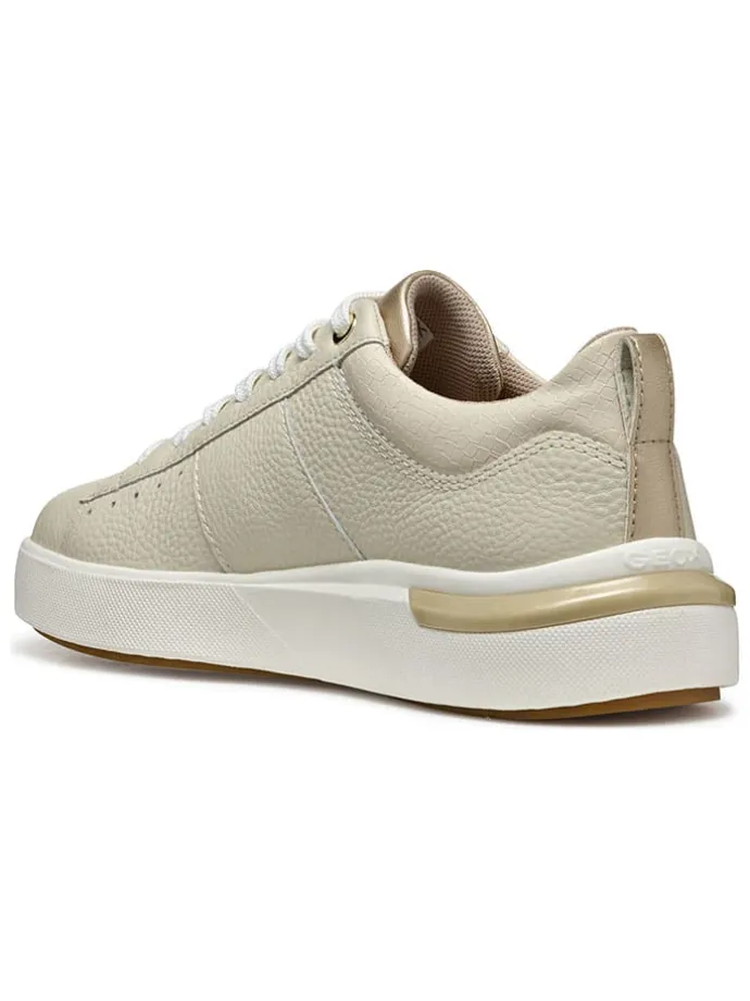 Skórzane sneakersy "Dalyla" w kolorze kremowym