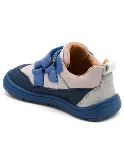 Skórzane sneakersy "Elroy" w kolorze niebiesko-beżowym