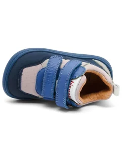 Skórzane sneakersy "Elroy" w kolorze niebiesko-beżowym