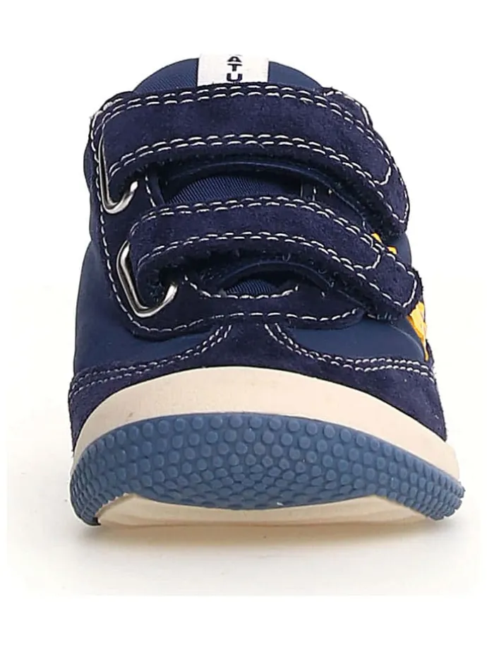 Skórzane sneakersy "Go" w kolorze granatowym
