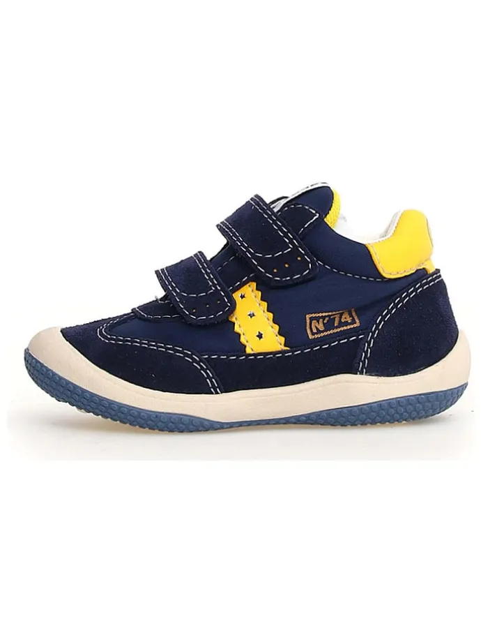 Skórzane sneakersy "Go" w kolorze granatowym