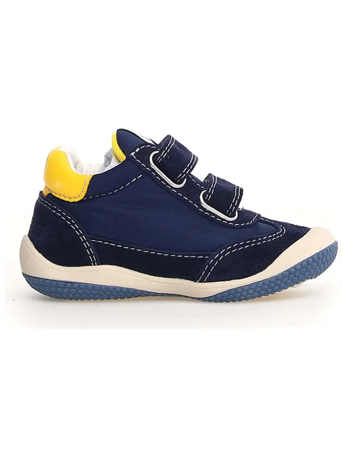 Skórzane sneakersy "Go" w kolorze granatowym