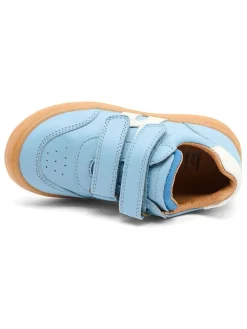 Skórzane sneakersy "Rob" w kolorze błękitnym