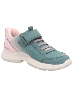 Skórzane sneakersy "Rush" w kolorze jasnoróżowo-zielonym