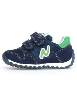 Skórzane sneakersy "Sanny" w kolorze granatowym