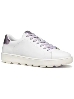 Skórzane sneakersy "Spherica Ecub" w kolorze biało-fioletowym