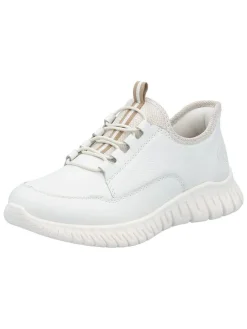 Skórzane sneakersy w kolorze białym