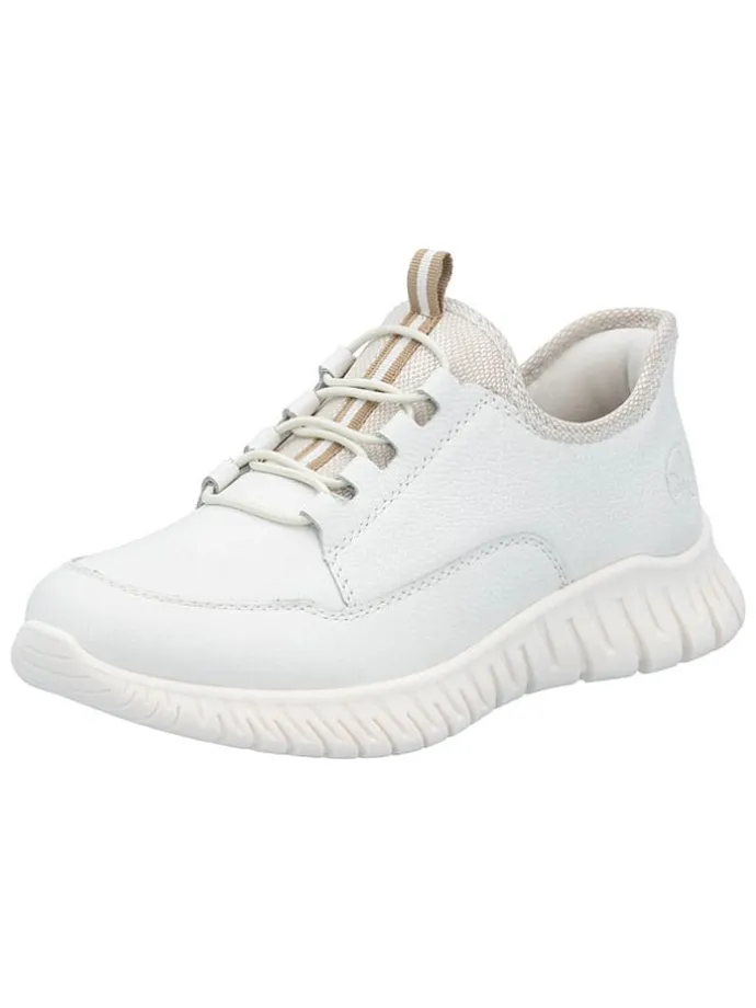 Skórzane sneakersy w kolorze białym