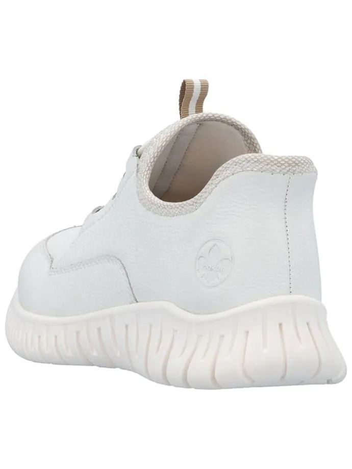 Skórzane sneakersy w kolorze białym