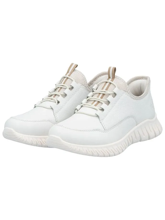 Skórzane sneakersy w kolorze białym