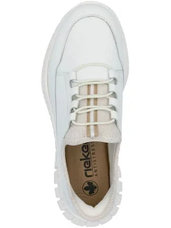 Skórzane sneakersy w kolorze białym