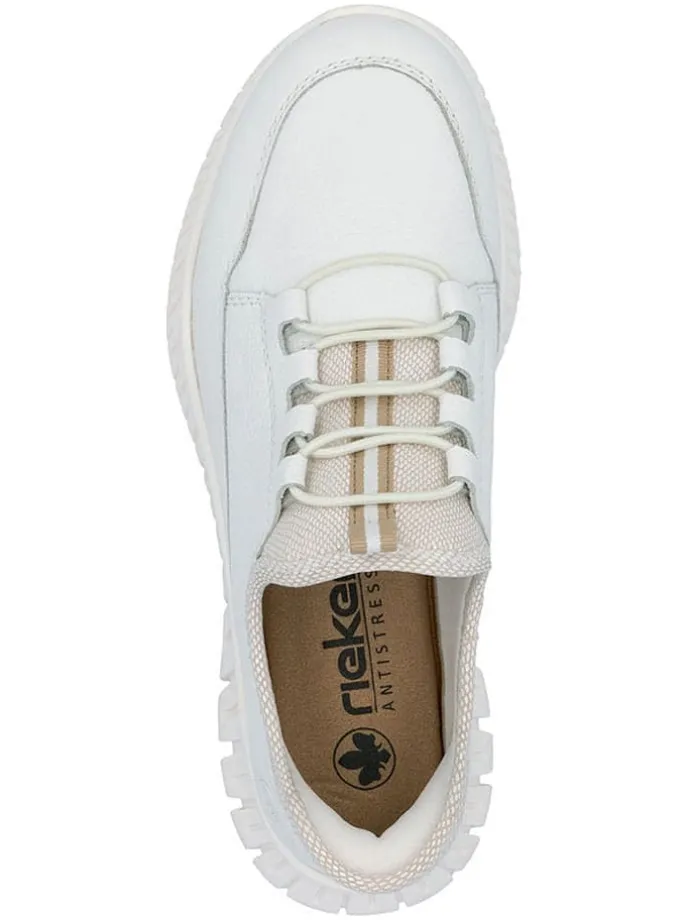 Skórzane sneakersy w kolorze białym