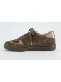 Skórzane sneakersy w kolorze brązowym