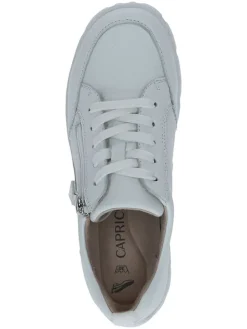 Skórzane sneakersy w kolorze białym