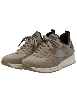 Skórzane sneakersy w kolorze brązowym