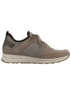 Skórzane sneakersy w kolorze brązowym