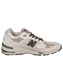 Skórzane sneakersy "991" w kolorze beżowym