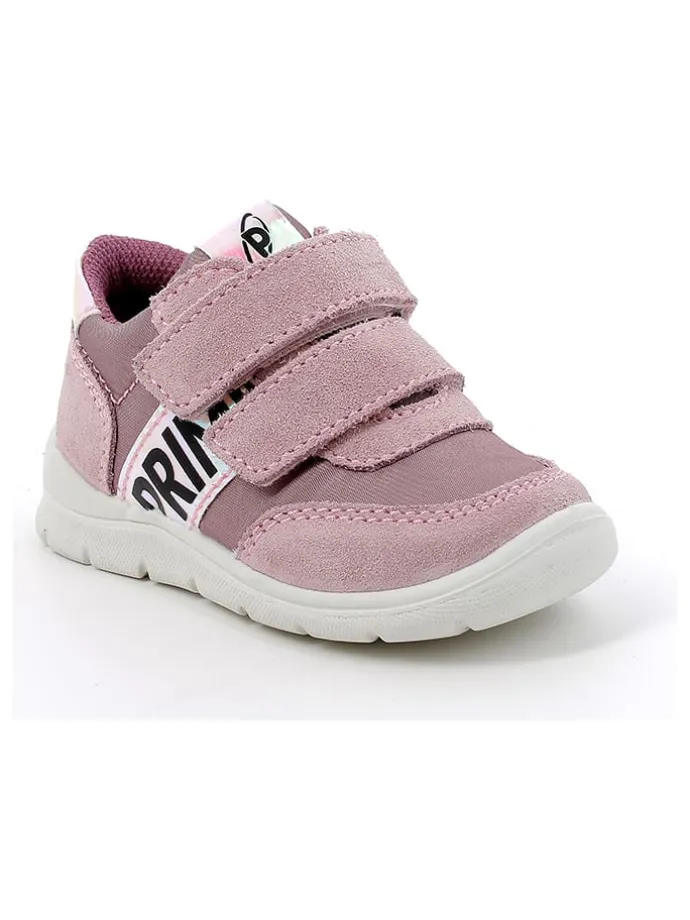 Skórzane sneakersy w kolorze jasnoróżowym
