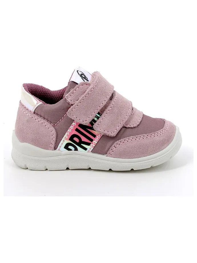 Skórzane sneakersy w kolorze jasnoróżowym