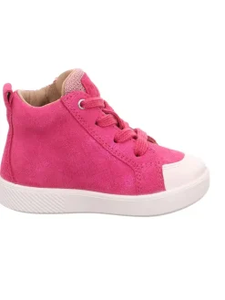 Skórzane sneakersy w kolorze różowym