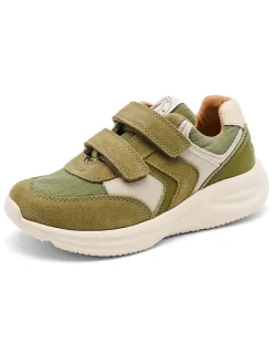 Skórzane sneakersy "Yuki" w kolorze khaki