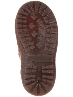 Skórzane sztyblety w kolorze brązowym