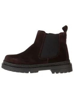 Skórzane sztyblety w kolorze brązowym